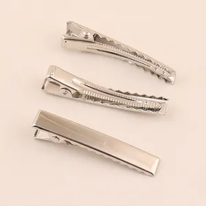 47mm Nontoxic Metal Rectangle Alligator Hair Clip For Baby Hair Accessories