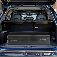 Amplificateur de Puissance Audio Embarqué Classe D 2500W RMS, Mono, Impédance 1 Ohm, avec Filtres Actifs