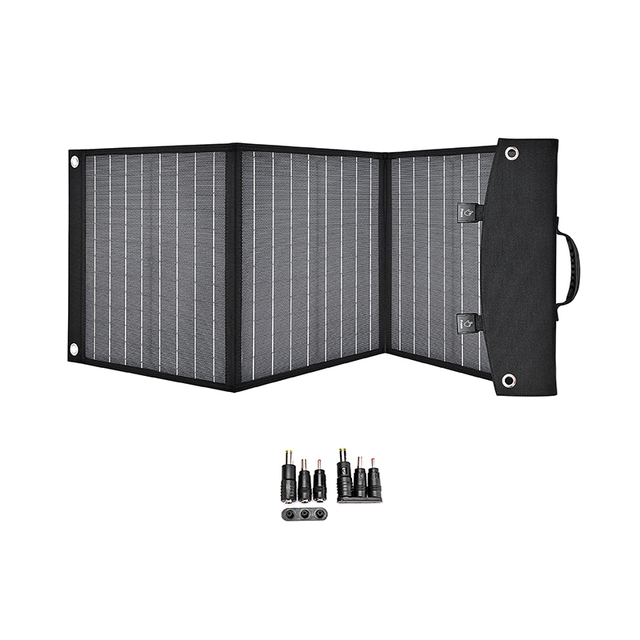 Wholesale Custom 60W Foldable Camping Solar Panel Charger Waterproof and Easy to Carry for Mobile Phones
