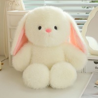 Peluche Super Douce 45 cm, Série Animaux en Mouvement, Modèle Petit Ours, Porc, Lapin, Couleurs Assorties, Accessoire de Coussin Tendance