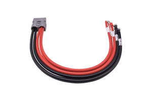 定制120A电流连接电缆，带安德子插头，用于电动汽车储能电池4AWG软硅胶电缆 - Product Image 6
