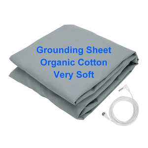 Very Soft Organic Cotton Silver Fiber <strong>Grounding</strong> <strong>Sheet</strong> Eathing Fitted <strong>Sheet</strong> with Cord and Plug - Product Image 1