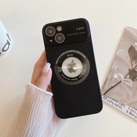 Usine Nouveau Original De Luxe Mobile Téléphone Cas pour iPhone 17 16 15 14 13 Pro Max Visible Logo Conception Grande Fenêtre Galvanoplastie
