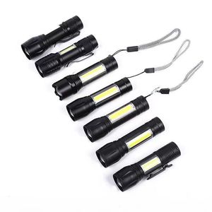 ไฟฉาย LED 518 แบบชาร์จไฟได้ ซูมได้ พร้อมไฟด้านข้าง อลูมิเนียมอัลลอยด์ ใช้กลางแจ้ง - Product Image 4