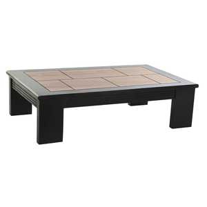 Table basse en acacia 100x60x30 Noir - Product Image 1