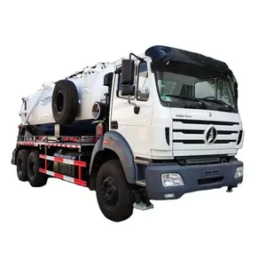 China Brand new Beiben 18000 liters vacuum water sewage suction truck 6x4 sewage pumping truck price