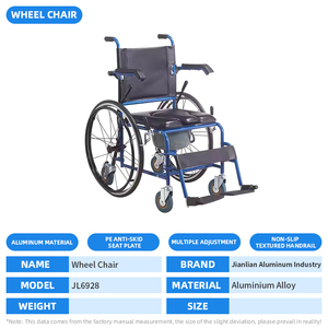 Nuova vendita calda multifunzionale pieghevole sedia da doccia a ruote di alta qualità uso da parte dei disabili e la sedia da comodo anziani - Product Image 6
