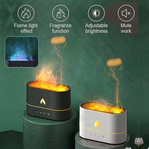 Diffuseur d'arômes à flamme, humidificateur ultrasonique pour huiles essentielles, diffuseur de parfum d'ambiance pour la maison - Product Image 6