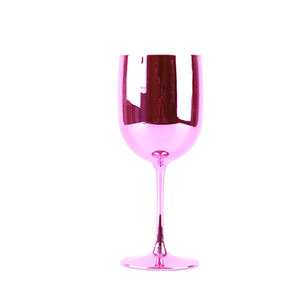 Copa de <span class=keywords><strong>vino</strong></span> de plástico de 16oz, sin BPA, colores brillantes, <span class=keywords><strong>rosa</strong></span>, irrompible, con logotipo personalizado - Product Image 1