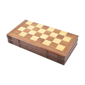 15 "từ bàn cờ bằng gỗ trò chơi thiết lập với nam châm Crafted cờ vua mảnh bảng gấp cho trẻ em người lớn bao gồm thêm nữ hoàng - Product Image 3