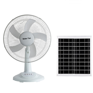 Ventilateur de table solaire de 16 pouces avec batterie rechargeable de 10000 mAh, panneau solaire haute efficacité de 12 W, ventilateur de bureau à 3 vitesses avec port USB - Product Image 4