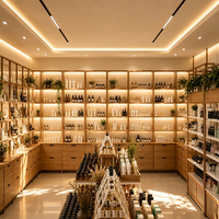 Chaud silence esthétique beauté vente au détail meubles en chêne naturel arc stratifié Spa réception