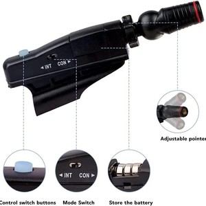 Dispositif de visée laser pour le golf, noir, avec poignée en caoutchouc, aide à l'entraînement en intérieur - Product Image 4