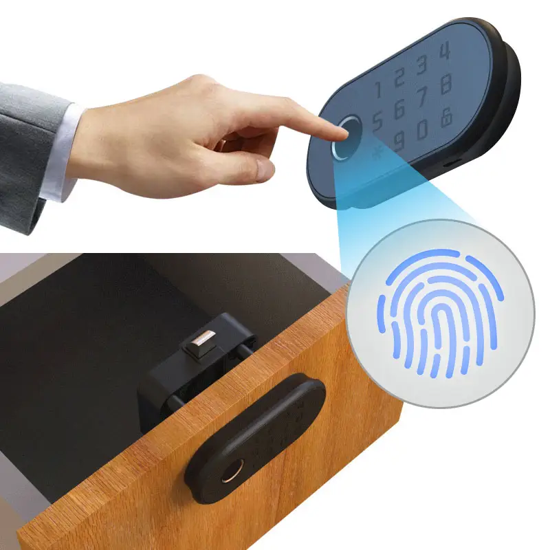 Electronic Smart Biometric Finger print Safe Drawer Cabinet Lock for Gym Locker