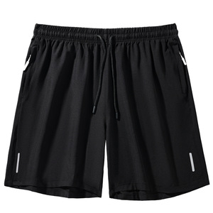 2026 Custom Streetwear <b>Men's</b> Elastic Waist Breathable Quick Dry Nylon/Cotton Sports <b>Shorts</b> Side Pockets for Running Training - Product Image 4
