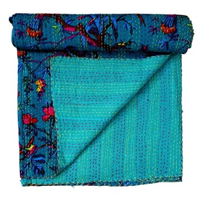 Fashion Accessories Elegant Home Textile Indian Floral <b>Block</b> Fashion Accessories Spread 100% Cotton Handmade Queen Size High - Product Image 1