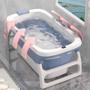 Baignoire portable multifonctionnelle de grande <span class=keywords><strong>taille</strong></span>, matériau TPE pliable autoportant, matériau PP avec détection de température de trempage - Product Image 3