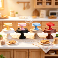 Support de présentation miniature sur pieds hauts pour impression 3D, mini-support à gâteau, décoration de scène alimentaire, accessoires de photographie, figurines