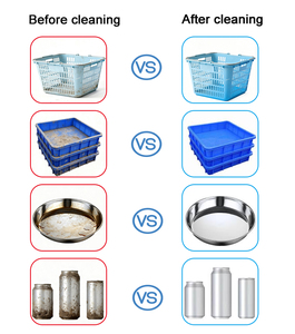 High Output Automatic Plastic Compact Tray Wash Machine <b>Box</b> Tunnel Washer Made in China - Product Image 3