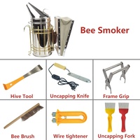 Ruche cadre poignée abeille brosse fumeur acier inoxydable fil tendeur miel débouchage fourchette couteau électrique apiculture équipement