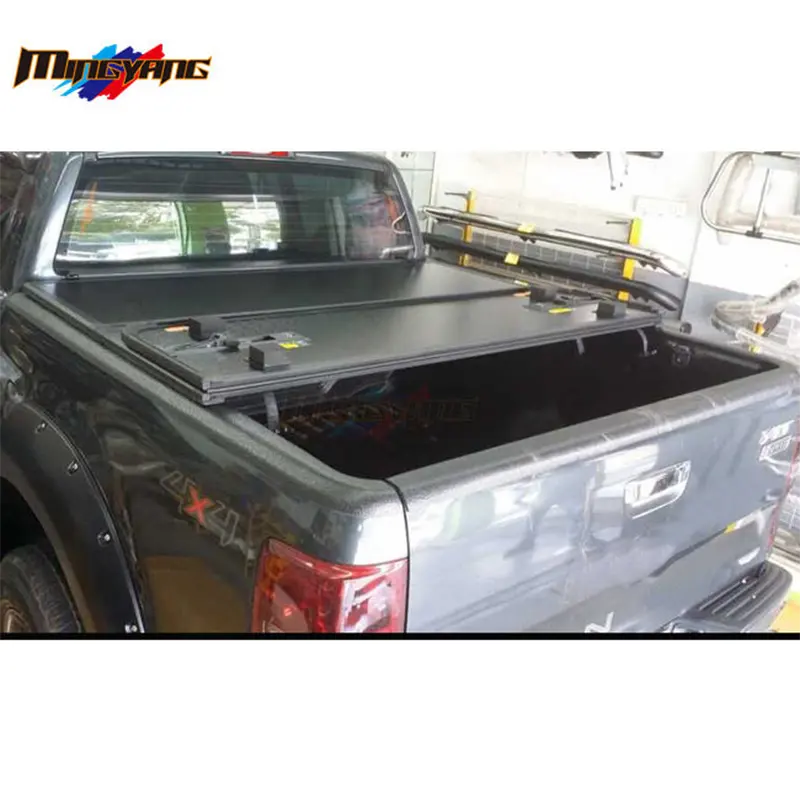 Penjualan Laris Penutup Trifold Keras Aluminium Penutup Tempat Tidur Pickup Tonneau 2012-2023 untuk Ford Ranger