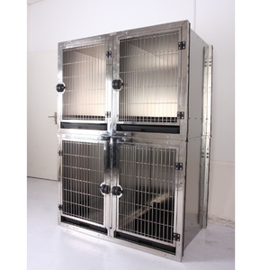 Cages pour chiens en acier inoxydable médical VET, cages pour chats, cages pour lapins, <span class=keywords><strong>cage</strong></span> en métal DIY pour animaux de compagnie, <span class=keywords><strong>cage</strong></span> pour chiens pour vétérinaire - Product Image 5