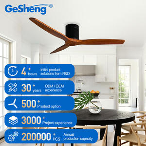 Hoogwaardige Europese plafondventilator met 3 bladen, LED-verlichting, DC-motor en afstandsbediening - Product Image 1