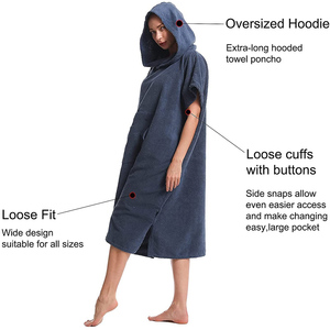 Áo Ponsô Cotton Bơi Bãi Biển Chất Lượng Cao Bán Sỉ Áo Ponsô Lướt Sóng - Product Image 3