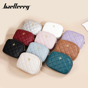 Baellerry Women's Mini Crossbody Bag White Quilted Chain Shoulder Bag Minimalist Style Everyday Use Summer 2024 - Product Image 4