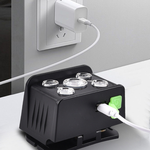 Mini faros recargables alimentados por energía <span class=keywords><strong>solar</strong></span> con batería incorporada Faros de 6 modos para acampar Duración de la batería de 12 horas - Product Image 4