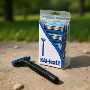 Paquete de 10 Cuchillas Dobles KAI Leaf2 para el Cuidado Diario de la Piel, para Todo Tipo de Piel - Product Image 3