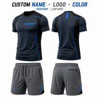 Ensemble de fitness en marque privée OEM, 100% polyester, respirant, anti-transpiration, vêtements d'entraînement pour la salle de sport