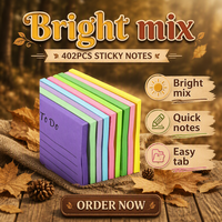 Ensemble de blocs-notes autocollants avec intercalaires, index et planificateur – Indispensable pour le bureau, feuilles mobiles, idéal comme cadeau