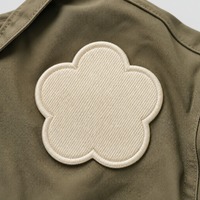 Patch thermocollant personnalisé en chenille 3D brodé en forme d'alphabet pour chapeaux et vêtements, haute densité, OEM