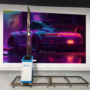 Robot Chinese Wallpen Economical Small Type UV Wall Printer 3D House Vertical Canvas Oil Wall Painting Machine