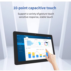 Mount 32inch Digital Signage Advertising POE NFC WIFI Business Android All in One Tablet PC Video <b>Wall</b> <b>Display</b> for Shop WF2136T - Product Image 5