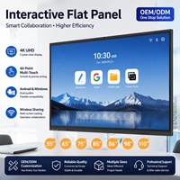 Pizarra Interactiva de 98 Pulgadas 4K UHD con 20 Puntos Táctiles, Android 14.0, 8GB+128GB, Cámara de 48MP para Aula y Oficina