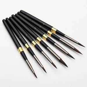 <span class=keywords><strong>Voyage</strong></span> croquis Art spécial calligraphie stylo pinceaux <span class=keywords><strong>aquarelle</strong></span> brosse avec tige en métal détachable et ligne <span class=keywords><strong>de</strong></span> crochet pour la peinture - Product Image 2