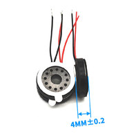 Altavoz Portátil Micro de 20*4mm con Carcasa Circular de Plástico YN-2004, 8Ω 1w, Película de Poliéster, 92dB, Sonido Potente, con Cable para Timbre Inteligente