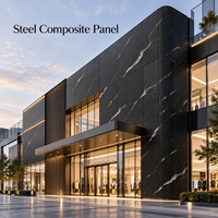 Panneau composite en acier gris recouvert de PVDF, 4 mm, 1220x2440 mm, pour la rénovation de façades extérieures