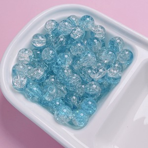 Cuentas de esmalte de ráfaga de hielo triturado de 10MM, collar DIY, pulsera, Material, cambio gradual, cuentas de vidrio Lucite, cuentas acrílicas de plástico - Product Image 3