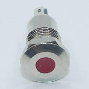 22 мм 12/24/110/220 В Rgb панель крепление Одиночная силовая лампа водонепроницаемый IP67 мини оборудование светодиодный металлический индикатор - Product Image 1