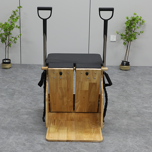 Offre Spéciale Pilates Accessoires Personnalisé Wunda Pilates Chaise Nouveau Design Réformateur Échelle Baril Érable Chêne Hêtre pour Yoga Studios - Product Image 4