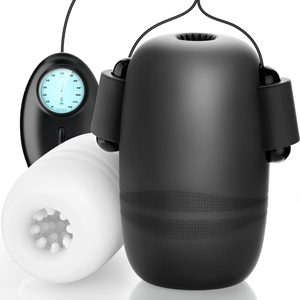 2er Pack Penis Vibrator <span class=keywords><strong>Stroker</strong></span> mit zwei Kanälen und 8 vibrierenden Modi für die Penis stimulation, Visual Controller Herren Sexspielzeug - Product Image 1