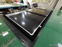 Écran de projection à cadre fixe 90 pouces 16:9 en tissu anti-lumière mural 4K HD 1CM à lunette étroite pour projecteur UST
