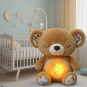 Juguete de Peluche con Movimiento de Respiración <span class=keywords><strong>para</strong></span> <span class=keywords><strong>Bebés</strong></span>, con Vibración Realista, Calmante, <span class=keywords><strong>para</strong></span> Ayudar a <span class=keywords><strong>Dormir</strong></span> - Product Image 4