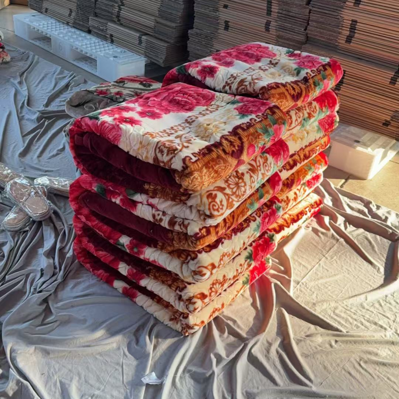 Extra-large Winter Wool Blanket Is Soft and Warm. 2-layer Reversible ...