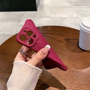 เคสกันกระแทกคุณภาพสูงแบบใหม่ สีพื้นด้าน ผิวสัมผัสนูนลาย สำหรับ iPhone 17 15 14 13 16 Pro XS Max ป้องกันด้านหลัง - Product Image 5