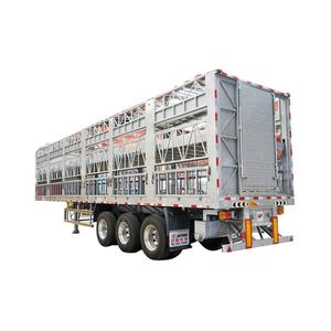Nuevo Diseño de Semirremolque Eléctrico de 3 Ejes con Barandas para Ganado, Remolque para Transporte de Ganado - Product Image 2