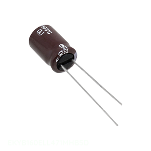 ตัวเก็บประจุแบบมีรูผ่านรู EKYB160ELL471MHB5D รัศมี470 uF 20% 16V ตัวเก็บประจุแบบมีรูพรุน470 uF - Product Image 1